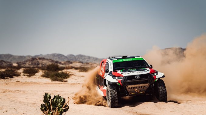 Yazeed Al-Rajhi extended his lead at Rally Qassim on Thursday.