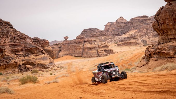 Kees Koolen will drive an OT3 (Guillaume de Mevius pictured in an OT3 on the 2023 Dakar).
