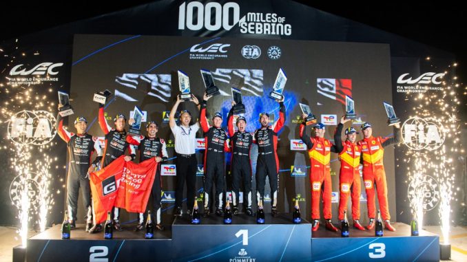 WEC PODIUM SEBRING TOYOTA
