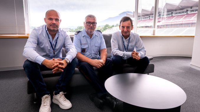 Frederic Lequien - CEO Le Mans Endurance Management - Commandant Laurent Mordret - SDIS de la Sarthe - Pierre Fillon - President of the ACO -FIA WEC 6h of Fuji - Fuji International Speedway - Gotemba - Japan -