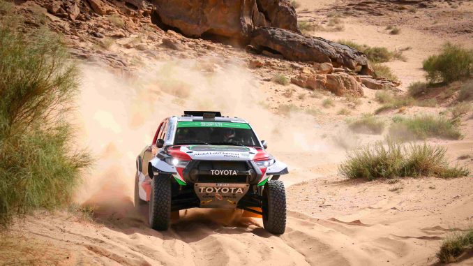 Yazeed Al-Rajhi leads the Saudi Toyota Championship at the start of round 2 in Tabuk.