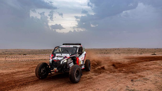 Dania Akeel in action at last year's Qassim Rally Toyota.