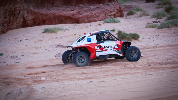 Khalid Al-Jafla wins the Jordan Baja for the first time.