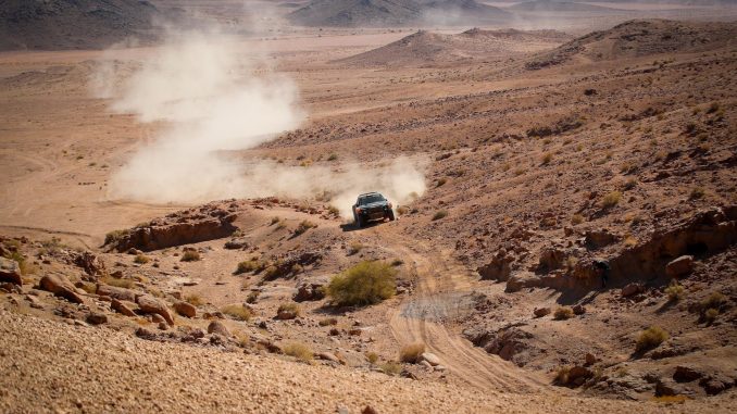 Miroslav Zapletal in stunning Wadi Rum at the 2024 Jordan Baja.