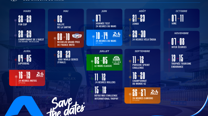 CALENDRIER 26 MANS